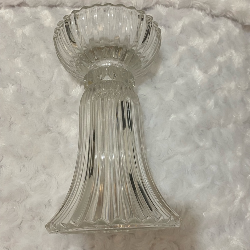 PartyLite Vienna Waltz Crystal Vase & Candle Holder - Like New - Picture 6 of 7